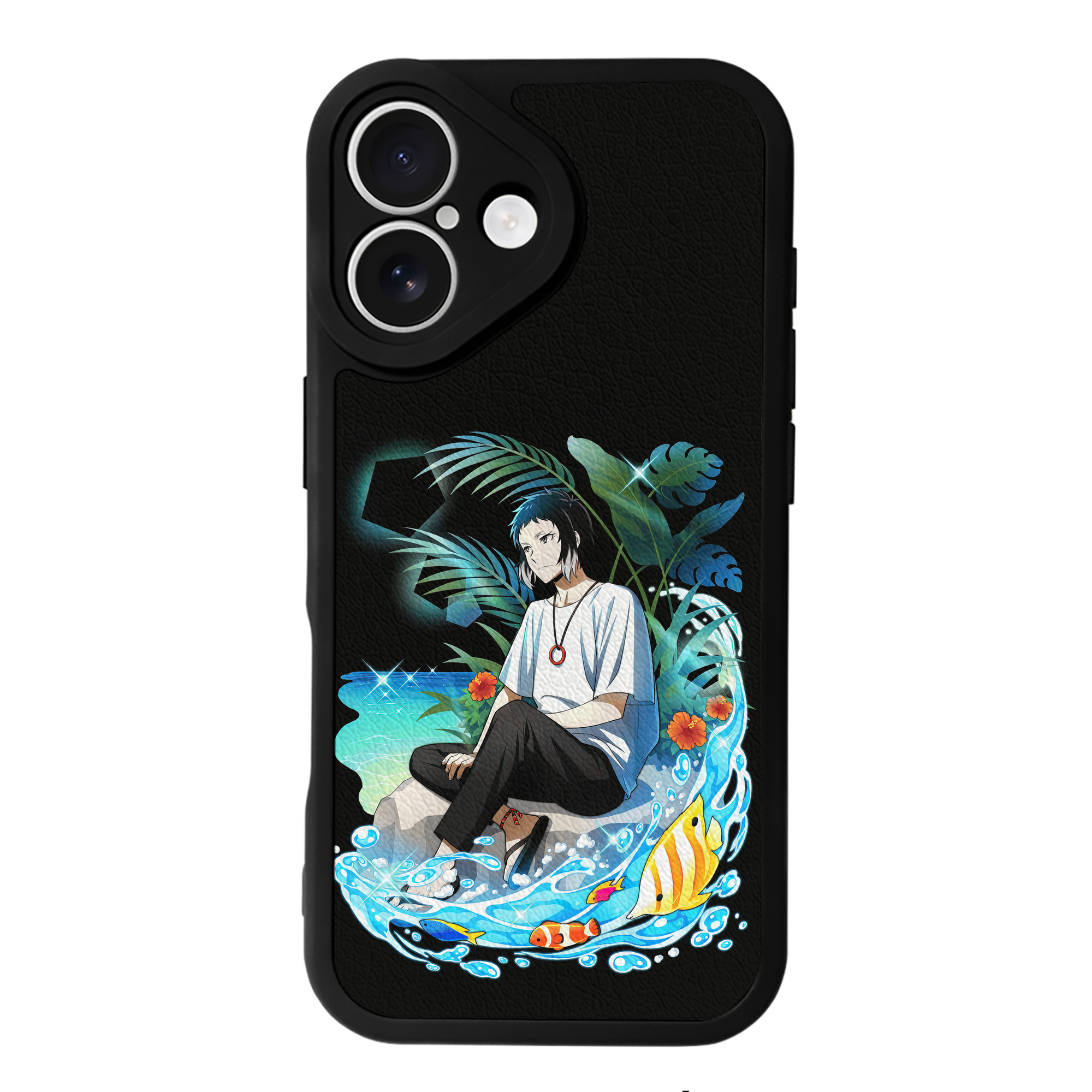 （画像用） 文豪ストレイドッグス Bungo Stray Dogs 【iPhone 16シリーズ対応】シリコンスマホケース（レザー調） 材質：シリコン